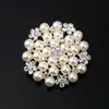 Broche Moda Coreana Incrustaciones de Pedrería Pin de Copo de Nieve Corsage para Mujer Accesorios de Ropa Joyería Al por Mayor Perla