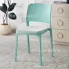 Cadeira de Jantar de Plástico Espessado para Uso Doméstico, Cadeira de Mesa de Jantar Moderna Minimalista, Banco Comercial Tendência para Restaurante com Encosto