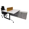Conjunto de Mesa e Cadeira para Funcionário, Mesa de Escritório Moderna Minimalista, Mesa de Computador para Escritório, Mesa Pequena para Funcionário