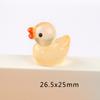 Simulação mini tridimensional pato grande feito à mão diy jóias resina pingente tridimensional micro ornamentos de paisagem