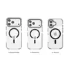Funda de teléfono Apple 18 Pro Max aplicable transfronteriza, TPU+PC anticaída, funda de teléfono magnética de alta transparencia con bloqueo de color Apple 17