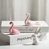 Anel de Gato com Galvanoplastia, Colar, Joias, Enfeites de Animal, Artesanato Cerâmico Transfronteiriço, Coelho Criativo, Flamingo