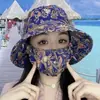 Chapéu de Sol Novo Estilo, Chapéu de Pescador, Chapéu com Máscara Integrada, Chapéu de Sol Versátil com Proteção UV para o Verão, Proteção Solar e Cobertura Facial