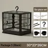 Jaula para Pájaros de Cristal Transparente con Soporte, Jaula Transparente Independiente para Periquito, Cacatúa, Agaporni, Pinzones y Periquitos Pequeños