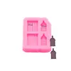 Brinco formato Mini Garita de Porto Rico chaveiro de silicone molde de cola produção DIY