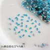 Pedras de strass para nail art com zircônia cúbica de corte redondo 2*4 mm, modernas e deslumbrantes, tamanho pequeno, qualidade 5A, base plana, para decoração DIY e pequenos acessórios