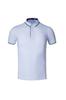 Camisa de publicidad de fábrica en grupo - CVC de alta densidad, cuenta de golf, para hombre y mujer, polo blanco de manga corta con cuello, publicidad