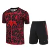 2526 Real Madrid Manga Corta Miami Uniforme de Entrenamiento Adulto Manga Corta Uniforme de Fútbol Transpirable Nápoles Traje de Manga Corta