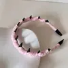 Diadema de Cuadros Coloridos con Dientes para Mujer, Diadema Alta para Lavarse la Cara, Nuevo Accesorio para el Cabello de Moda