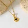 Collar Colgante Exclusivo de Acero Inoxidable Transfronterizo Moda Europea y Americana para Mujer Cadena de Suéter 18K Joyería Versátil de Moda Venta al por Mayor