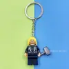 Chaveiro Bloco de Montar Vingadores Transfronteiriço Chaveiro Anel do Homem-Aranha Homem de Ferro Flash Compatível com Lego