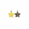 Cara Sonriente Estrella de Cinco Puntas Estrella Pequeña DIY Aleación Esmalte Accesorios de Joyería Transfronterizos Accesorios para el Cabello Llavero Colgante