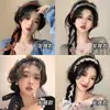Tiara Floral com Pérolas para Mulheres 2026 Novo Estilo Lenço de Cabelo Trançado Fita Estilo Coreano Prendedor de Cabelo Acessórios de Cabelo Tiara Grampo de Cabelo