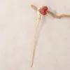 Horquilla Jin Fu Lu Nubes Propicias Calabaza Tela Jin Fu Aleación Horquilla Estilo Antiguo Qipao Hanfu Peinado Accesorios para el Cabello Lote Mixto