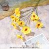 Narciso Simulada Flor Artificial Buquê de Casamento High-End Artesanal Floral Salão de Casamento Paisagismo DIY Parede de Flores Arranjo de Flores de Chão