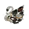 Zapatos Perforados Negros Transfronterizos con Decoraciones Metálicas de Pedrería para Zapatos, Accesorios de Alta Gama, Hebillas DIY para Accesorios de Zapatos de Jardín en Stock