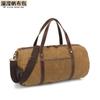 Nueva bolsa de viaje de lona encerada al óleo resistente al desgaste, estilo retro europeo y americano, de color sólido, para exteriores, bolsa de almacenamiento para equipaje al por mayor