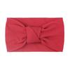 Diadema de Verano de Estilo Nuevo Europeo y Americano para Niños, Color Sólido para Bebé, Nailon Anudado de Ala Ancha, Diadema Suave Anudada de Doble Capa