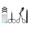 Conjunto de Três Peças Curvador de Cílios, Curvador de Cílios de Aço Carbono, Curvador de Sobrancelhas, Curvador de Cílios Girassol, Ferramenta de Curvatura Natural, Curvador de Cílios de Ângulo Amplo