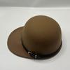 Gorra de Béisbol de Lana Versátil Estilo Coreano para Viajes de Otoño e Invierno, Juvenil, para Mujer, Casual, de Copa Redonda, con Visera Plana, para Compras