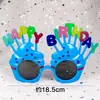 Gafas de Cumpleaños Libro Rojo Pequeño Tono de Sacudida Misma Fiesta Divertidos Accesorios para Fotos Horneado de Pastel Feliz Decoración para Selfies