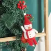 Decoración navideña transfronteriza decoración de fieltro de lana lindo muñeco de nieve mini decoración para colgar en el árbol muñeco de Papá Noel venta al por mayor