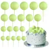 20 Piezas/Set Bolas de Espuma de Colores Decoración para Pastel Boda Baby Shower Fiesta de Cumpleaños Inserto para Cupcake