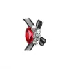 Celebridade da Internet Laço de Organza Pilha de Diamantes Bola Joia para Unhas Artísticas Artesanal Brilho de Diamante Decoração de Unhas Ovo de Pombo Vermelho