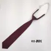 Corbata de Color Puro Rojo Azul Marino para Estudiantes Hombres y Mujeres Uniforme JK Gente Perezosa Suéter Corto Pequeña Decoración Negra Gratis