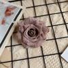 Flor Artificial Rosa com Pétalas Enroladas 12 Cores Cabeça de Flor Falsa Flores Artificiais de Alta Qualidade Decoração de Parede de Flores para Casamento Diâmetro 9cm Fabricante de Flores Artificiais