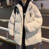 Estilo Ge Hua Mei Streetwear Jinjiang Jaqueta Acolchoada de Algodão Masculina de Inverno Espessa Quente Tendência Marca Fashionável Jaqueta Acolchoada de Algodão Versátil Solta Roupa Pão