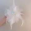 Grampo de Cabelo Flor de Rede para a Parte de Trás da Cabeça, Presilha de Tubarão Grande para Penteados Updo, Pente de Cabelo Estiloso, Novo Modelo 2026 para Mulheres