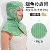 Gorro de trabajo protector de malla con rayas antiestáticas, de cobertura completa, para taller de fábrica GMP, limpio y sin polvo para niños