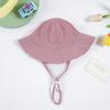 Ins Nuevo Sombrero de Sol de Verano para Bebé Algodón para Bebé Europeo y Americano Sombrero de Pescador Sombrero de Cubo Sombrero Protector de Viaje para Niños