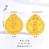 El colgante de pilar de dragón radiante con bendición de loto dorado de Vietnam que no se desvanece durante mucho tiempo no tiene accesorios de bricolaje para mujer