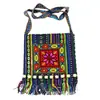 Bolsa de Estilo Étnico de Yunnan de un Solo Hombro Cruzada con Cremallera Bolsa con Borlas Bolsa Oculta de Cuentas de Tela Bolsa Bordada Suministro Transfronterizo