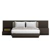 Atour Mobiliário de Hotel Quarto Padrão Conjunto Completo 4.0 Cama Específica para Quarto de Hóspedes, Mesa de Cabeceira, Painel de Cama, Fabricante de Móveis Redondos