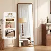 Espejo de cuerpo entero de segunda mano, Espejo de suelo a techo, Espejo de lujo de alta gama accesible para el hogar, Espejo de pared para vestidor, Espejo simple de tocador para habitación de niñas