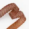 Cinturón Tejido Estilo Francés Europeo y Americano Ins para Mujer Hebilla de Aleación Vintage Cinturón para Vestido Pantalón Cinturón Casual para Mujer Transfronterizo