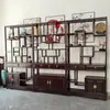Palo de Rosa Australiano Bo Gu Jia Madera Maciza Nuevo Estilo Chino Gabinete de Múltiples Tesoros Soporte de Exhibición para Vajilla de Té Divisor Decorativo Gabinete de Vino Moderno