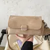 Bolso Pequeño Retro de Ante y Felpa Maillard de Hombro Único para Mujer, Tendencia Otoño 2026, Bolso Cruzado para Viajes