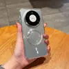 Sucção magnética compatível com capa de celular Huawei Mate80 Pro Max, botões de metal, pintura metálica ondulada Nova 16, P90 Pro