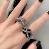Anillo de Amor de Espinas Corazón Encarcelado Creativo de Venta Caliente Transfronterizo Diseño Irregular de Nicho Anillo Abierto Joyería