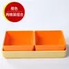 Plato de frutas de moda para KTV, plato de snacks para barbacoa, plato de frutas secas dividido, plato de snacks de melamina de cuatro o seis compartimentos para uso comercial