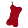 Calcetines de hueso de Navidad tejidos transfronterizos calcetines de Navidad lindos creativos decoraciones de árbol de Navidad bolsa de regalo