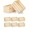 En stock Muñeca de Comercio Casa de Muñecas Mini Cesta de Madera Modelo Cesta de Almacenamiento de Pino Supermercado en Miniatura Cesta de Almacenamiento de Bebidas y Alimentos