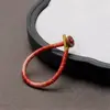 Laço de Nó de Diamante Tingido em Degradê Laço de Corda Feito à Mão Acessórios para Joias DIY Artesanato Fivela para Pendurar Acessórios de Chaveiro em Espiral Atacado