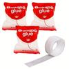 100 piezas dispensadoras de punto de pegamento para globos transparentes sin costuras para decoración de fiestas de cumpleaños y bodas