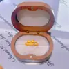 Estilo Loja de Ouro Areia Dourada Anel de Trevo Antigo Escovado Anel de Moeda de Nicho Joia Versátil Ajustável de Luxo Leve