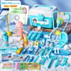 Caja de Almacenamiento para Kit Médico de Juego de Rol para Niños, Set de Juguete de Doctor para Niñas, Estetoscopio de Enfermera Realista e Inyección